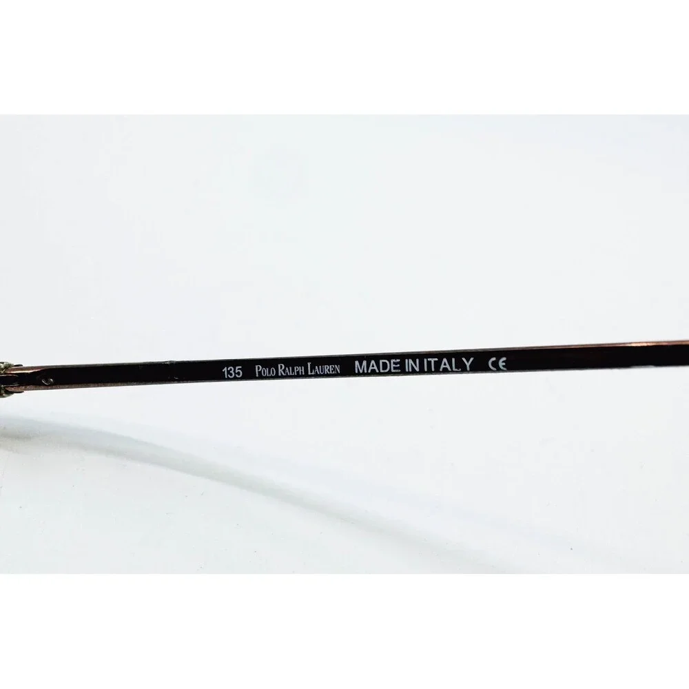 Polo Ralph Lauren Eyeglasses Womens Brown Oval Metal Frame 497 49-19-135
